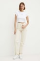 Τζιν παντελόνι Calvin Klein Jeans J20J223656 μπεζ AW24