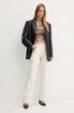 Nohavice Guess W4YA0N.D5E51 béžová AW24