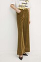Вельветовые брюки Pinko ткань зелёный 103862.A20R