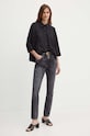 Rifle Pepe Jeans TAPERED JEANS HW PL204591XH7 čierna AW24