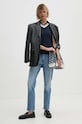 Pepe Jeans jeansy STRAIGHT JEANS MW PL204730PG0 niebieski AW24