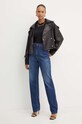 Elisabetta Franchi jeansi PJ78D46E2 bleumarin AW24