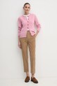 Вельветові штани United Colors of Benetton 4ZENDF07H коричневий AW24