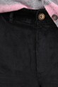 United Colors of Benetton pantaloni de catifea cord negru 4ZENDF07H