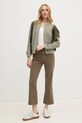 Κοτλέ παντελόνι United Colors of Benetton 41ULDE01G πράσινο AW24