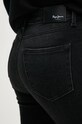 Pepe Jeans jeansy SKINNY JEANS MW czarny PL204728XH0