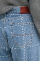 Rifle Pepe Jeans STRAIGHT JEANS HW GLITTER modrá PL204832