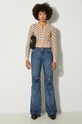 Джинсы Coperni Open Knee Jeans COPP55252 голубой AW24