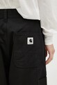Τζιν παντελόνι Carhartt WIP Brandon Double Knee Pant μαύρο I034247.8902