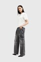 AllSaints jeansy ECHO CARGO Planet friendly szary W004EB