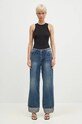 KSUBI jeansy Low Rider Cuffed Aged WFA24DJ006 niebieski