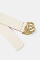 By Malene Birger cintura in pelle OUMA 101257 bianco SS25