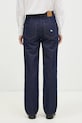 Odzież Maison Kitsuné jeansy Straight Denim NW01113WW0081 granatowy