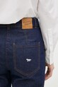 Дънки Maison Kitsuné Straight Denim тъмносин NW01113WW0081
