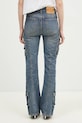 Odzież Fiorucci jeansy Multipocket Flared Jeans U01FMDJE083DN01DN02 granatowy