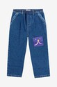 Детские джинсы Bobo Choses Funny face 224AC106 тёмно-синий AW24