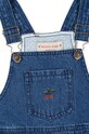 Chłopiec Konges Sløjd ogrodniczki bawełniane dziecięce MAGOT OVERALLS GOTS KS101590 niebieski