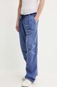G-Star spodnie bawełniane niebieski D24487.D295