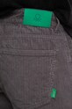 Manšestrové kalhoty United Colors of Benetton šedá 4FYHU7B88