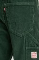 Βαμβακερό παντελόνι Levi's πράσινο 55849