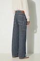 Îmbrăcăminte Kenzo jeansi Cargo Monkey Fit Jeans Weave FE65DP4086J2.DD albastru