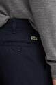 Lacoste pantaloni in cotone blu navy HH7202