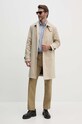 Lacoste spodnie bawełniane HH7202 beżowy AW24