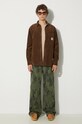 Marcelo Burlon jeansi AOP Cross Wide Pants CMCA187F24FAB0025810 verde AW24