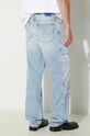 Одяг Джинси Marcelo Burlon Laser Cross Dnm Straight Pant CMYA030F24DEN0034034 блакитний