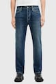 AllSaints jeansy bawełniane REID M025EB granatowy AW25