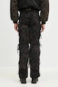 Odzież Andersson Bell spodnie Camouflage Mesh Layered Tying Pants apa767w czarny