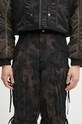 Kalhoty Andersson Bell Camouflage Mesh Layered Tying Pants černá apa767w