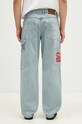 Oblečení Džíny PLEASURES Box Logo Carpenter Jeans P24F001 modrá