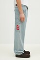 Džíny PLEASURES Box Logo Carpenter Jeans modrá P24F001