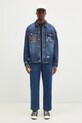 Maison Kitsuné jeans Workwear Pants NM01108WW5023 navy