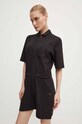 G-Star salopetă din bumbac negru D24577.D275