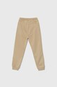 Дитячі спортивні штани Calvin Klein Jeans TERRY JOGGER IB0IB02119.9BYH бежевий AW24