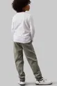 zielony Calvin Klein Jeans spodnie dresowe dziecięce FLEECE JOGGER