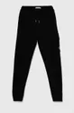 μαύρο Παιδικό βαμβακερό παντελόνι Calvin Klein Jeans BADGE CARGO RELAXED Για αγόρια