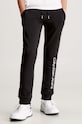 Calvin Klein Jeans spodnie dresowe bawełniane dziecięce REGULAR JOGGER nadruk czarny IU0IU00604.9BYH
