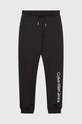 Calvin Klein Jeans spodnie dresowe bawełniane dziecięce REGULAR JOGGER IU0IU00604.9BYH czarny AW24