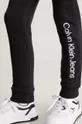 crna Dječji pamučni donji dio trenirke Calvin Klein Jeans REGULAR JOGGER