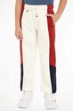 Детские спортивные штаны Tommy Hilfiger COLORBLOCK FLEECE трикотаж белый KB0KB09145.9BYH.128.176
