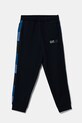 Дитячі спортивні штани EA7 Emporio Armani трикотаж блакитний 6DBP60.BJEXZ