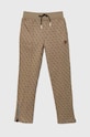 Detské tepláky Guess s elastanom béžová L4YQ18.FL04Q.9BYH
