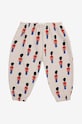 Бавовняні штани для немовлят Bobo Choses Little Tin Soldier 224AB064 бежевий AW24