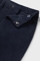 Mayoral pantaloni de bumbac pentru copii sztruks slim fit basi 502.3A.Baby.9BYH bleumarin AW24