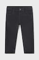 Dětské bavlněné kalhoty Mayoral corduroy slim fit basi pletenina šedá 502.3A.Baby.9BYH