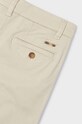 Mayoral spodnie bawełniane dziecięce 513.5B.Mini.9BYH beżowy AW24