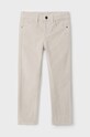 Mayoral pantaloni din catifea pentru copii sztruks slim fit basi bumbac bej 537.5C.Mini.9BYH